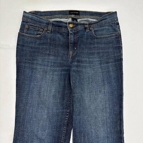 The Limited Bootcut Women's size 10 Long Dark Wash Blue Denim Jeans - Picture 2 of 4